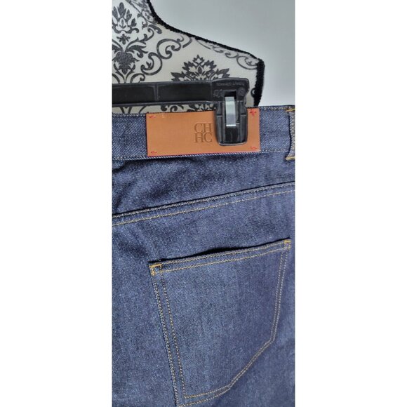 NWT Carolina Herrera Mens Dark Wash  Denim Straight Leg Jeans 32 - Picture 5 of 14